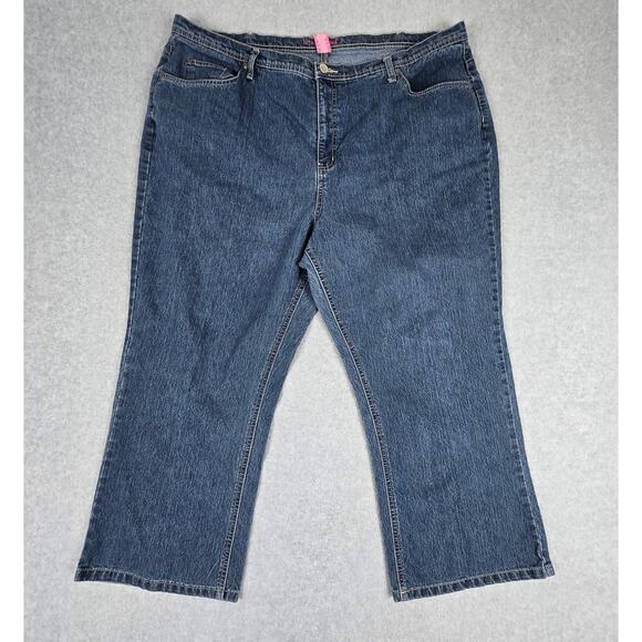 Liz & Me Signature 24WP Womens Cropped/Capri Length Jeans 42" Waist - Picture 1 of 12